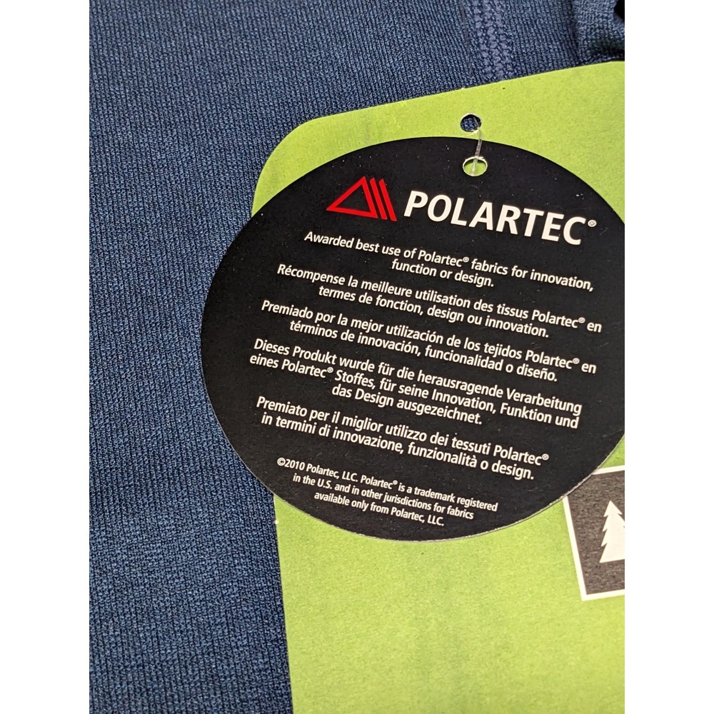 REI Mens Polartec Power Dry Lightweight Base Layer Crew Shirt Orion Blue Medium - Picture 4 of 12